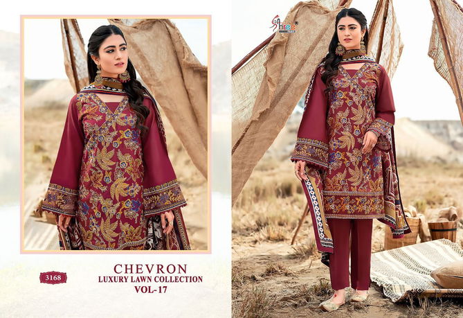 Chevron Luxury Lawn Collection Vol 17 Pakistani Suits Catalog
